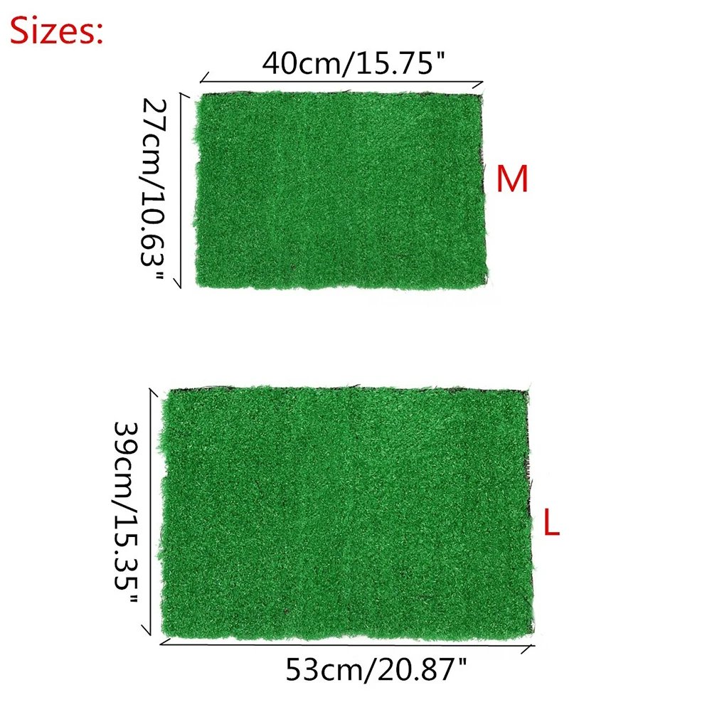 Pet Dog Puppy Cat Artificial Grass Toilet Mat Indoor Potty Trainer Grass Turf Pad Home Garden Pet Supplies Dog Accessories