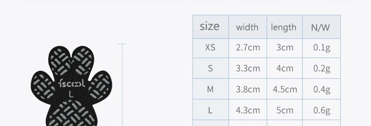 4-Pack Dog Anti Slip Paw Grips Traction Pads Dog Paw Protection Stickers with Stronger Adhesive for Hard Floor or Injuries