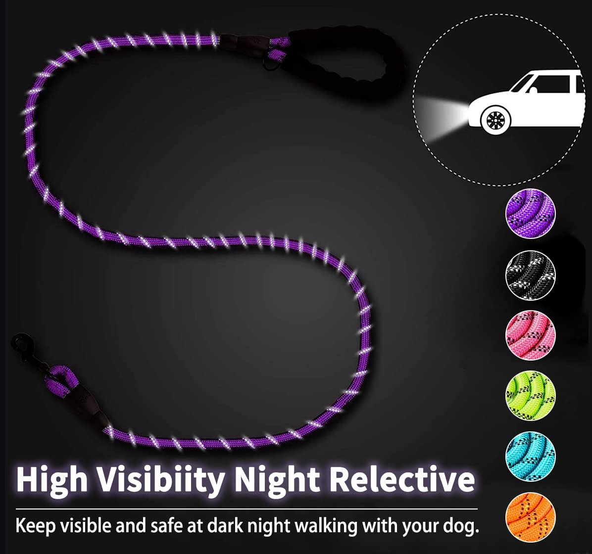 Strong Dog Leash Pet Leashes Reflective Leash For Big Small Medium Dog Leash Drag Pull Tow Golden Retriever Strong Dog Leash Pet Leashes Reflective Leash For Big Small Medium Dog Leash Drag Pull Tow Golden Retriever