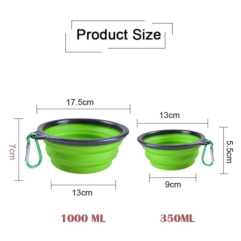 Folding Portable Silicone Dog Feeder Bowl 2 In 1 Pet Dispenser Outdoor Travel Dog Cat with Carabiner Bottle Food Water Container Folding Portable Silicone Dog Feeder Bowl 2 In 1 Pet Dispenser Outdoor Travel Dog Cat with Carabiner Bottle Food Water Container