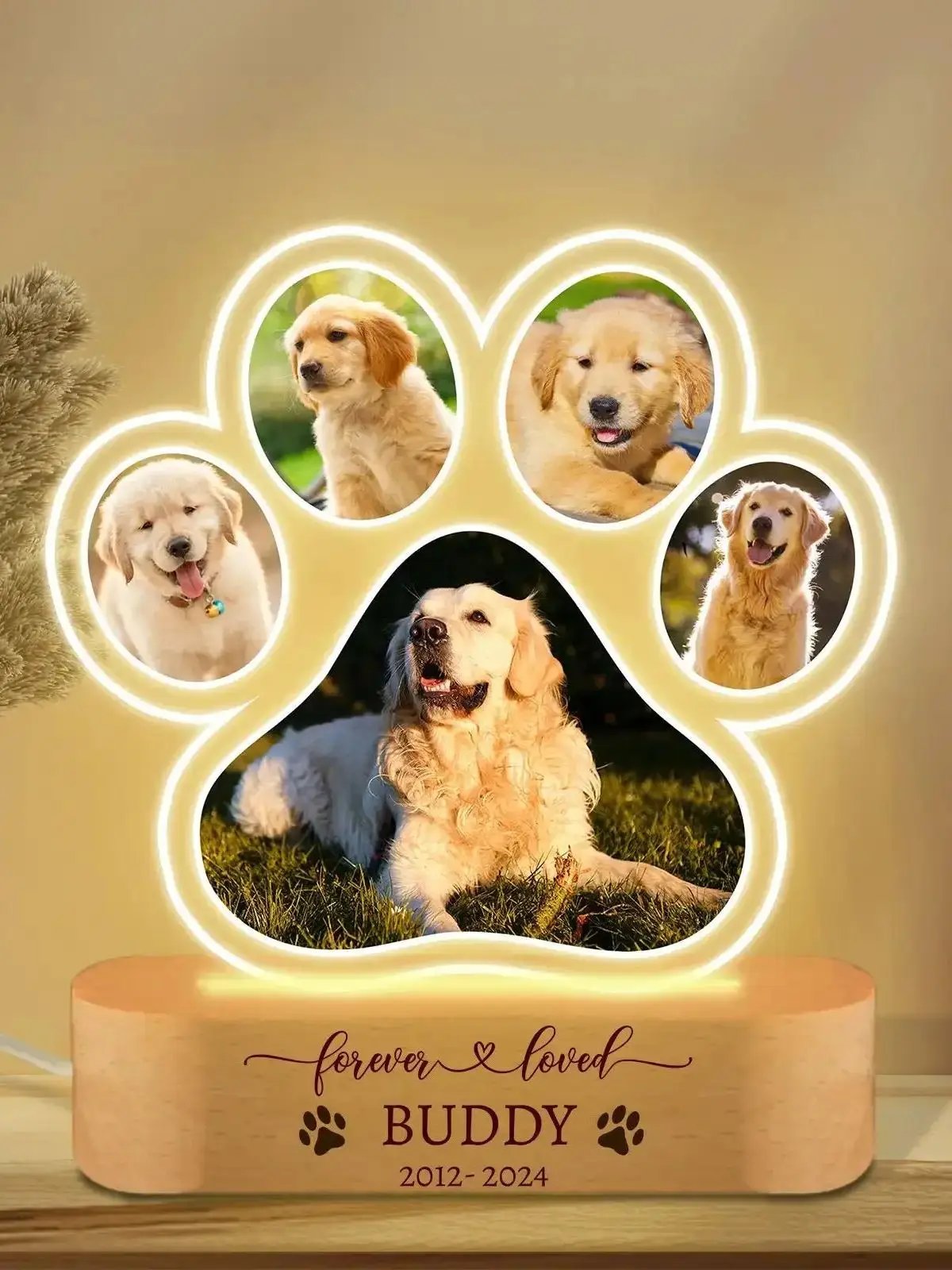 Custom Dog Photo Night Light Pet Memoral Gift Light Up Pet Memorial Plaque Cat Photo Gift Personalized Gift for Pet Loss Custom Dog Photo Night Light Pet Memoral Gift Light Up Pet Memorial Plaque Cat Photo Gift Personalized Gift for Pet Loss