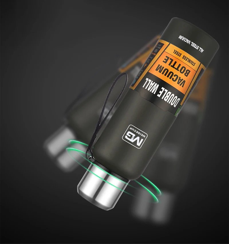 UPORS Large Capacity Stainless Steel Thermos Portable Vacuum Flask Insulated Tumbler with Rope Thermo Bottle 500/700/1000/1500ml