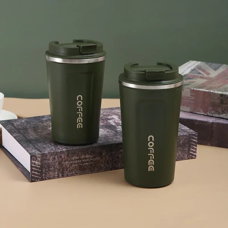 380/510ML Stainless Steel Thermal Mug Thermo for Coffee Water Bottle Leakproof Travel Drinkware Travel Thermal Mug