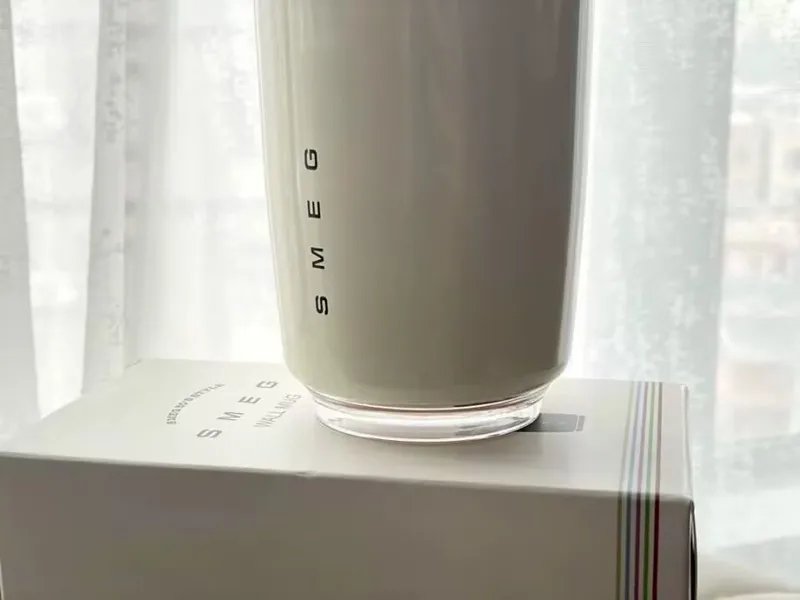 SMEG 240ML Milk White Beverage Cup Travel Portable Drinking Cup Stainless Steel Vacuum Leak proof  Coffee Thermos