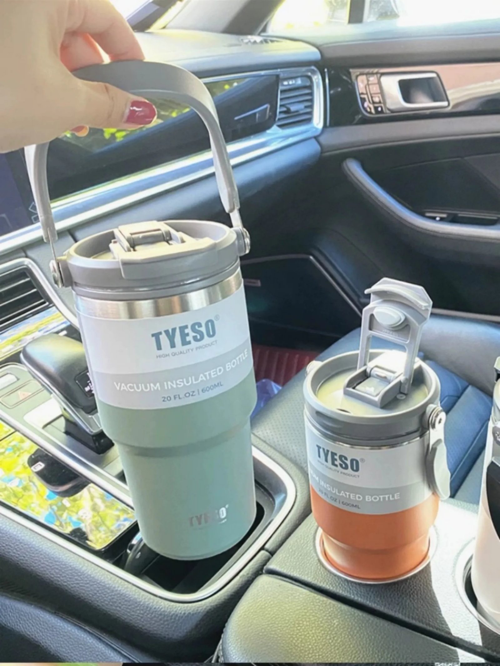 Tyeso Coffee Cup Thermos Bottle Stainless Steel Double-layer Insulation Cold And Hot Travel Mug Vacuum Flask Car Water Bottle