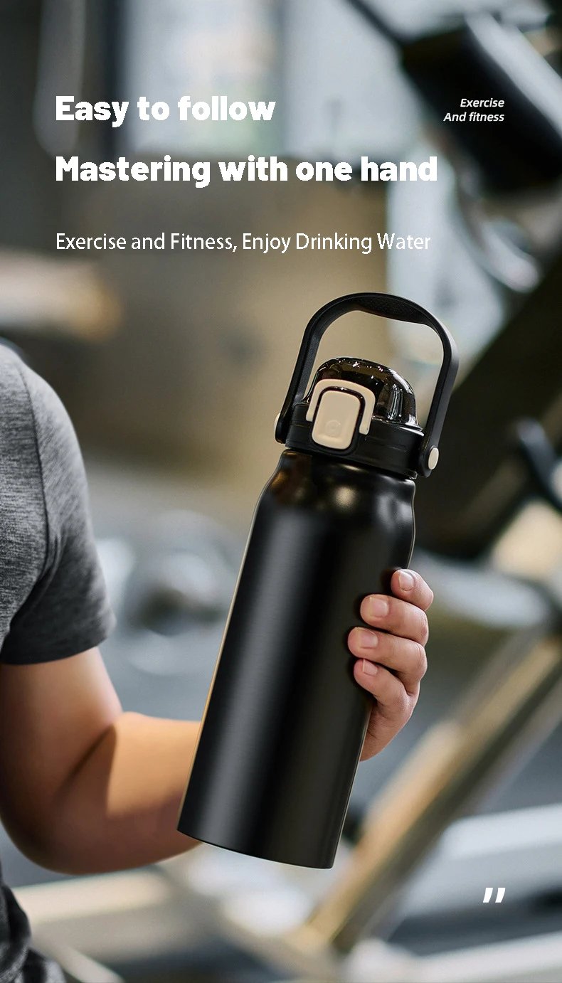 2L Tumbler Thermo Bottle Large Capacity With Straw Stainless Steel Thermal Water Bottle Cold and Hot Thermo Cup Vacuum Flask Gym