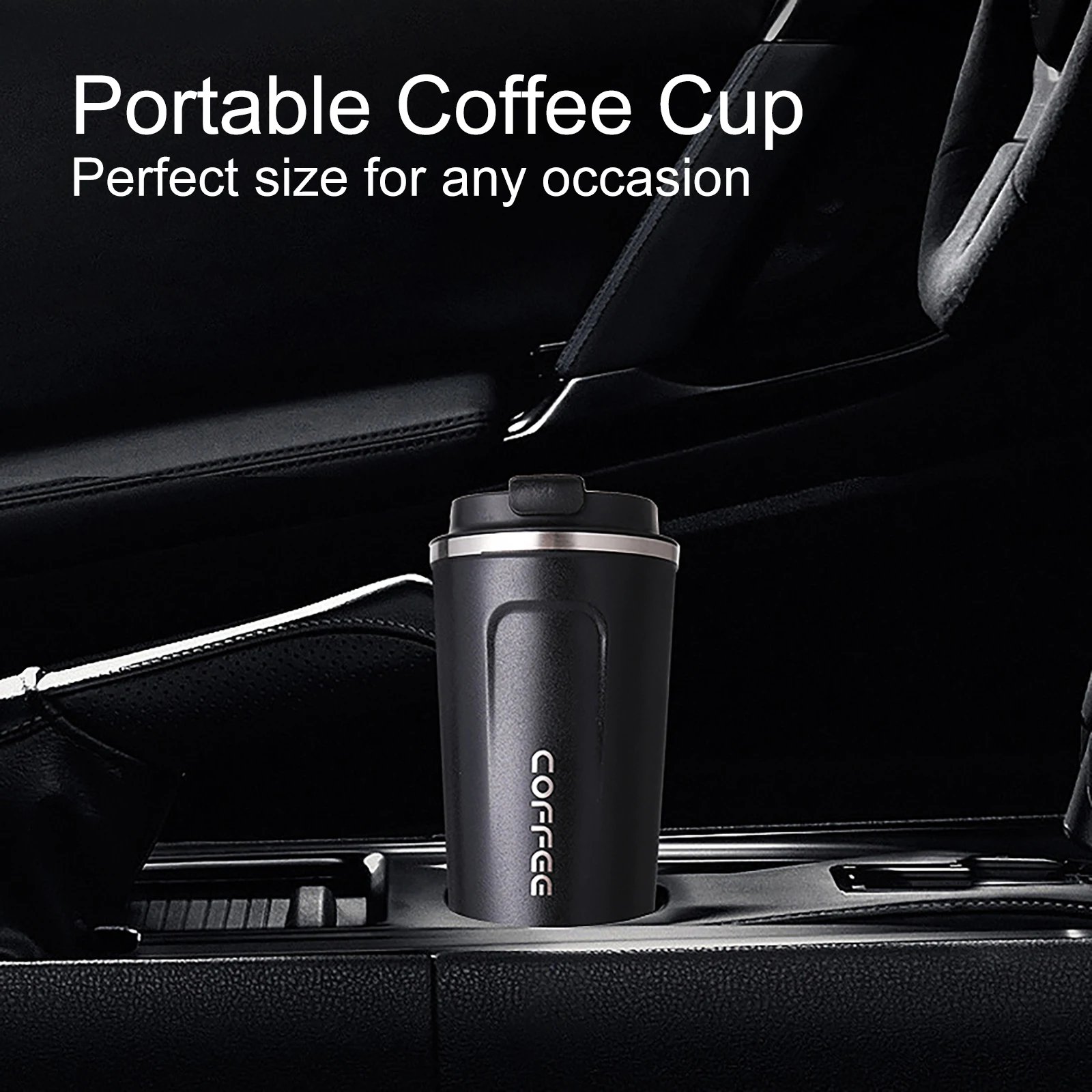 380/510ml Thermo Coffee Cup Mug  Keep Warm Hot Cold For Juice Tea Water Ice Beverage School Insulated Stainless Steel Leakproof