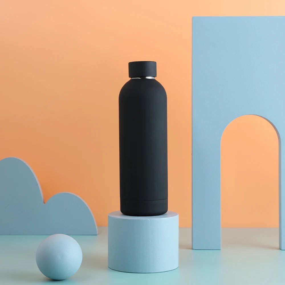 500ML Stainless Steel Thermos Bottle Sports Water Bottle Cold and Hot Thermal Mug Portable Insulated Cup Gym Water Kettle