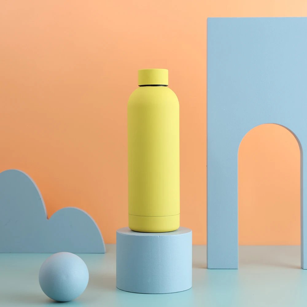 500ML Stainless Steel Thermos Bottle Sports Water Bottle Cold and Hot Thermal Mug Portable Insulated Cup Gym Water Kettle