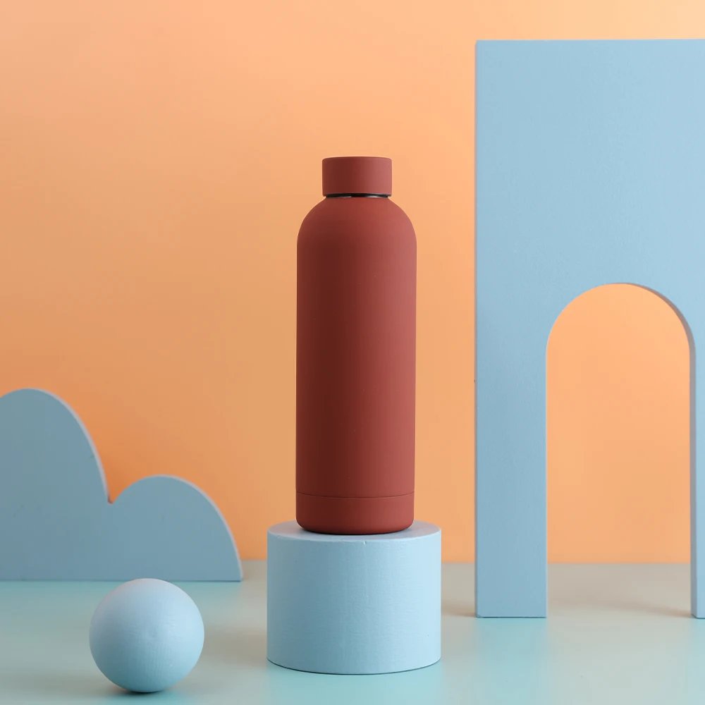 500ML Stainless Steel Thermos Bottle Sports Water Bottle Cold and Hot Thermal Mug Portable Insulated Cup Gym Water Kettle