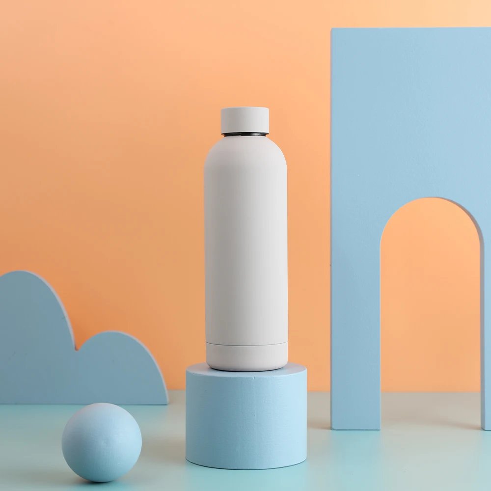 500ML Stainless Steel Thermos Bottle Sports Water Bottle Cold and Hot Thermal Mug Portable Insulated Cup Gym Water Kettle