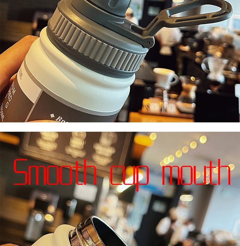 530ML/750ML Thermos Water Bottle Large capacity Stainless Steel Vacuum Flask Mug Portable Outdoor Thermal Mug Sports Drinks Cup