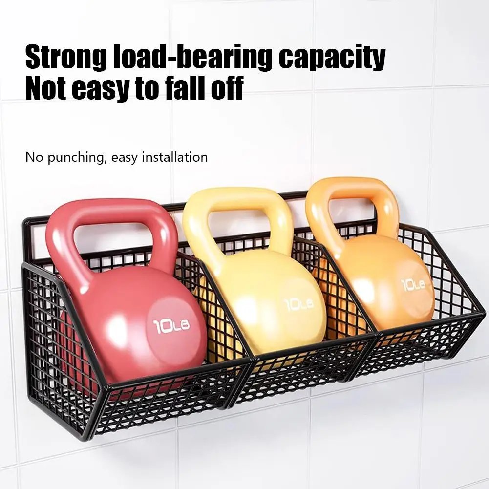 Wrought Iron Kitchen Ginger Garlic Separation Storage Baskets Cosmetic Punch-Free Drain Storage  Box Bathroom Rectangular Basket