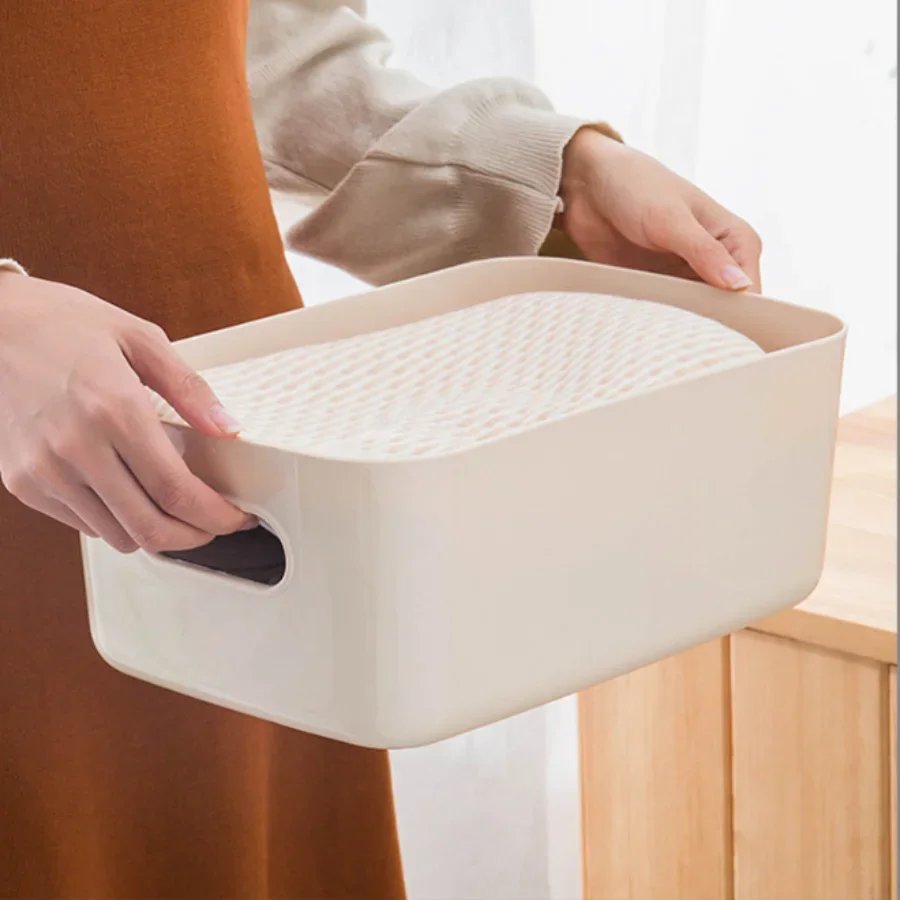 Storage box desktop cosmetics storage miscellaneous items sorting box storage basket plastic snacks household kitchen storage