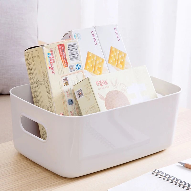 Storage box desktop cosmetics storage miscellaneous items sorting box storage basket plastic snacks household kitchen storage