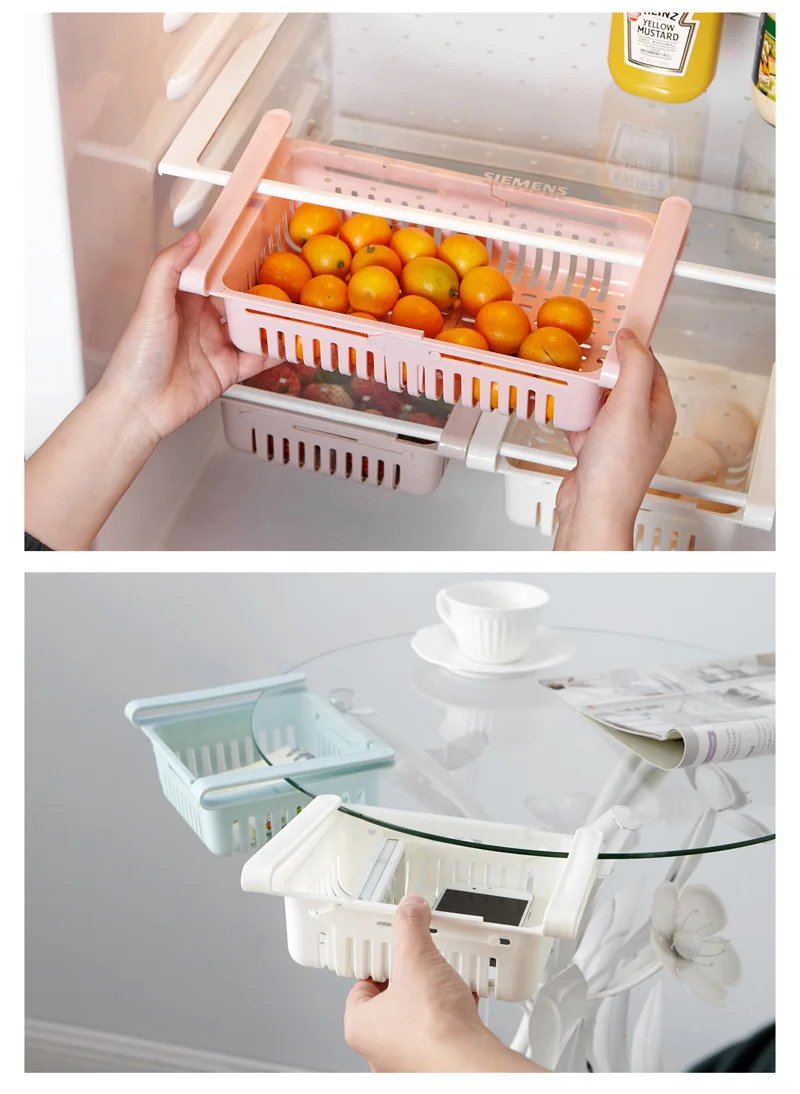 Hanging Refrigerator Storage Basket Adjustable Fresh-keeping Save Space Storage Box Fruit Egg Vegeta Refrigerator Organizer Hanging Refrigerator Storage Basket Adjustable Fresh-keeping Save Space Storage Box Fruit Egg Vegeta Refrigerator Organizer