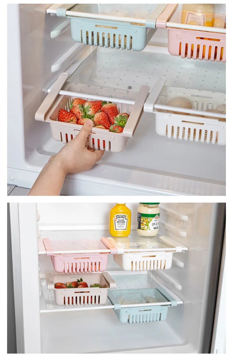 Hanging Refrigerator Storage Basket Adjustable Fresh-keeping Save Space Storage Box Fruit Egg Vegeta Refrigerator Organizer Hanging Refrigerator Storage Basket Adjustable Fresh-keeping Save Space Storage Box Fruit Egg Vegeta Refrigerator Organizer
