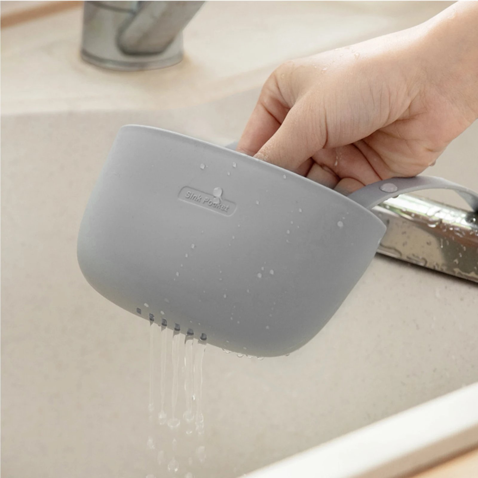 Kitchen Sink Sponge Holder Drainage Rack Hanging Basket Adjustable Faucet Holder Kitchen Bathroon Sink Accessories