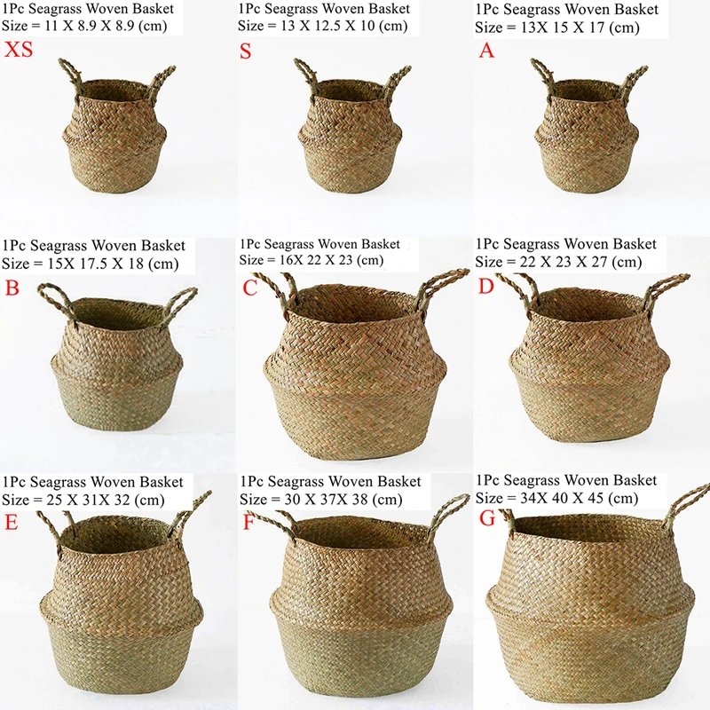 Zerolife Seaweed Wicker Basket Rattan Hanging Flower Pot Dirty Clothes Basket Storage Basket Cesta Mimbre Basket Picnic Basket Zerolife Seaweed Wicker Basket Rattan Hanging Flower Pot Dirty Clothes Basket Storage Basket Cesta Mimbre Basket Picnic Basket