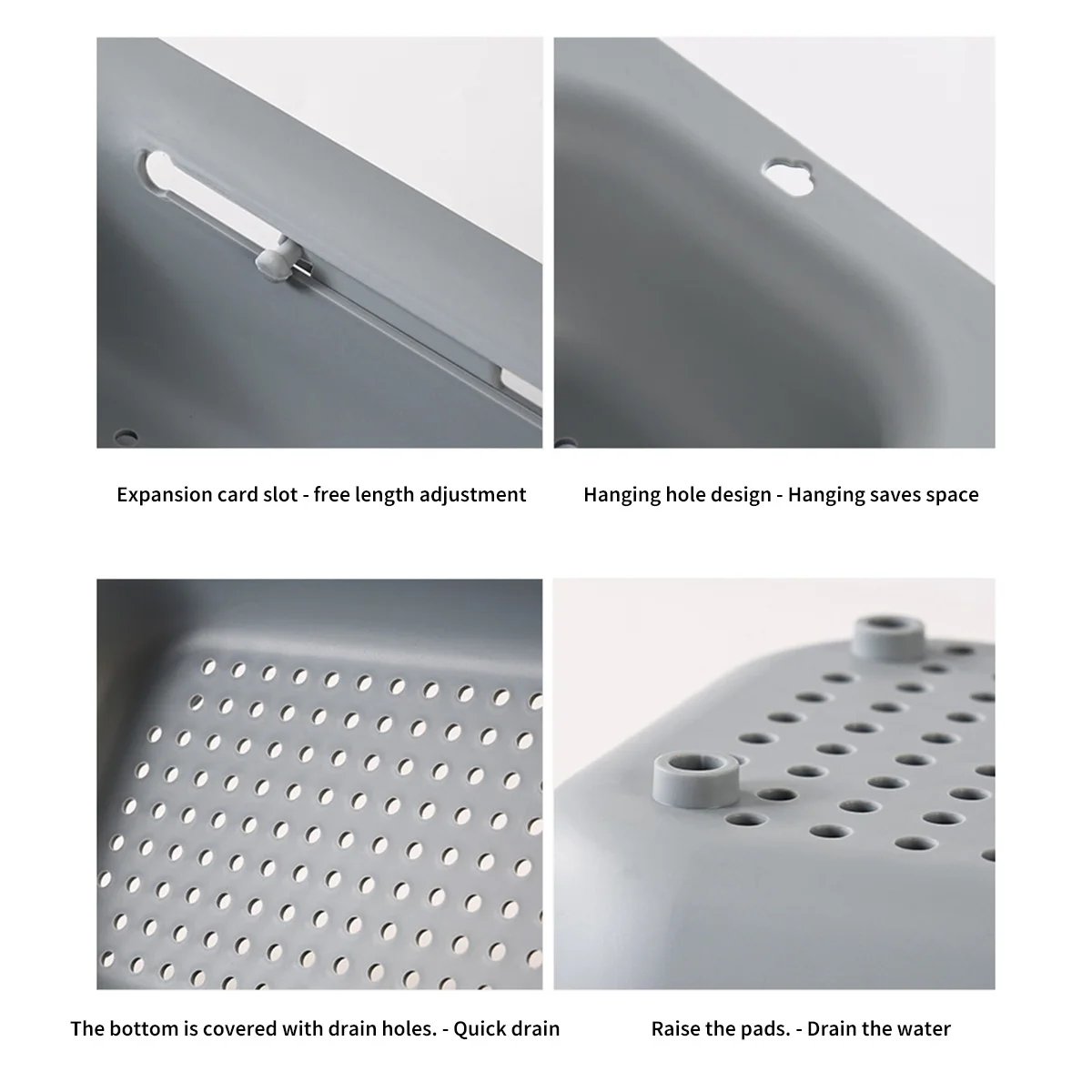 Over-the-sink Drain Basket For Washing Vegetables Fruits Cooking Pasta Draining And Drying Dishes Expandable Home Kitchen