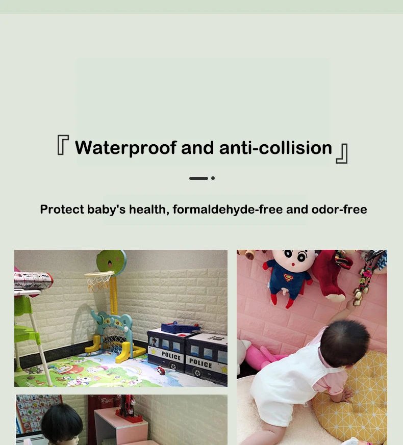 1-10Pcs 77cm*70cm 3D Wall Sticker Imitation Brick Bedroom Home Decor Waterproof Self-adhesive DIY Wallpaper for Living Room