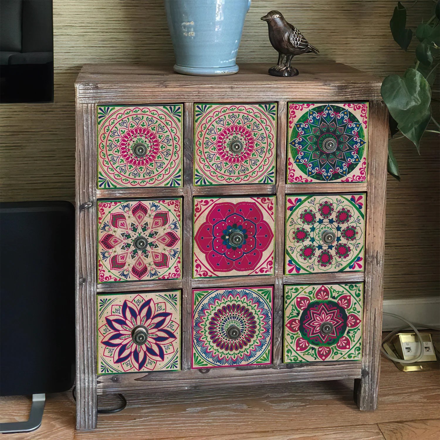 24pcs/set Light Color Tiles Sticker Wall Stickers Kitchen Bathroom Home Renovation Wallpaper Waterproof Self-adhesive Wall Decal