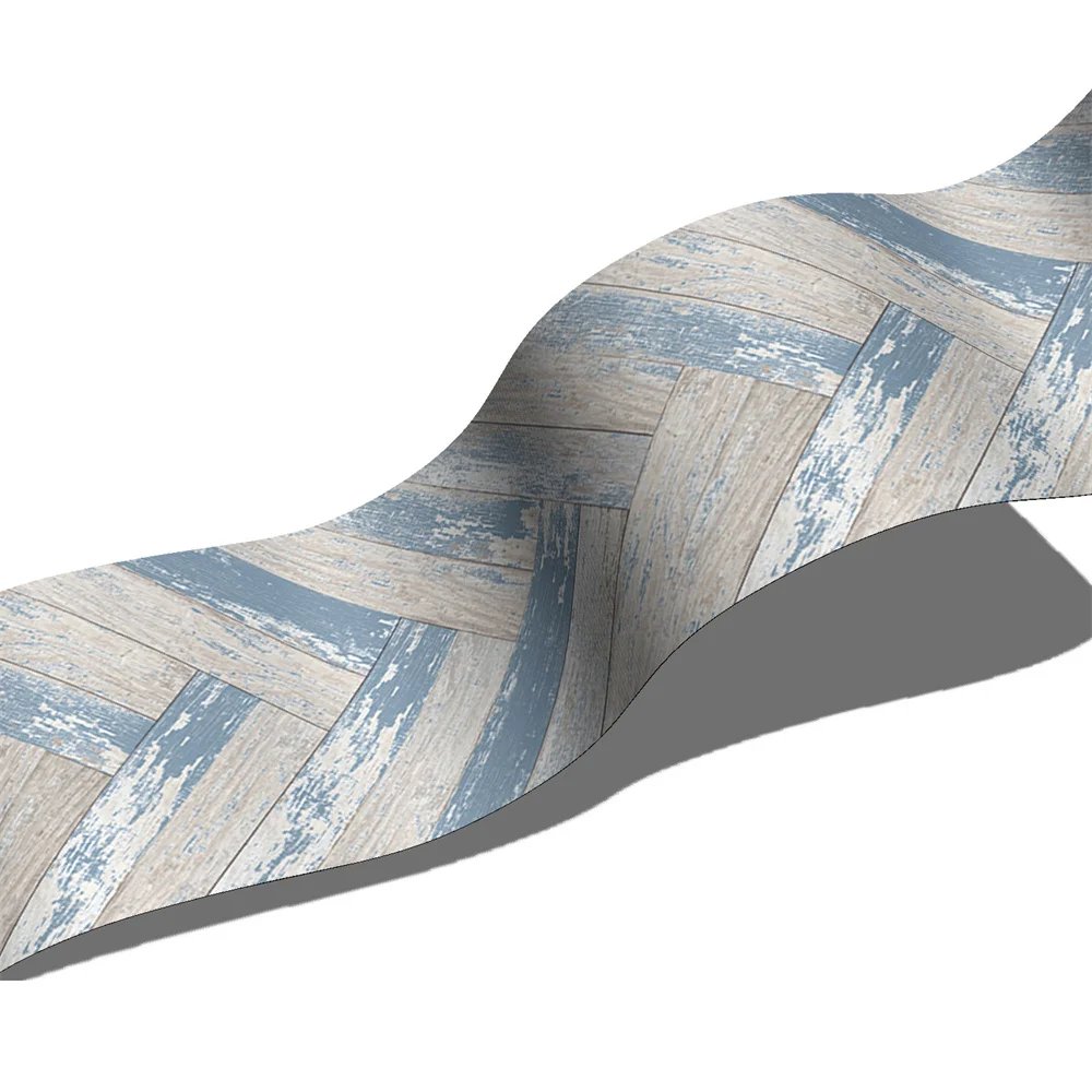 Bathroom Waist Line Wall Stickers Waterproof Peel & Stick Art Mural Backsplash Kitchen Office Skirting Line Decorative Wallpaper