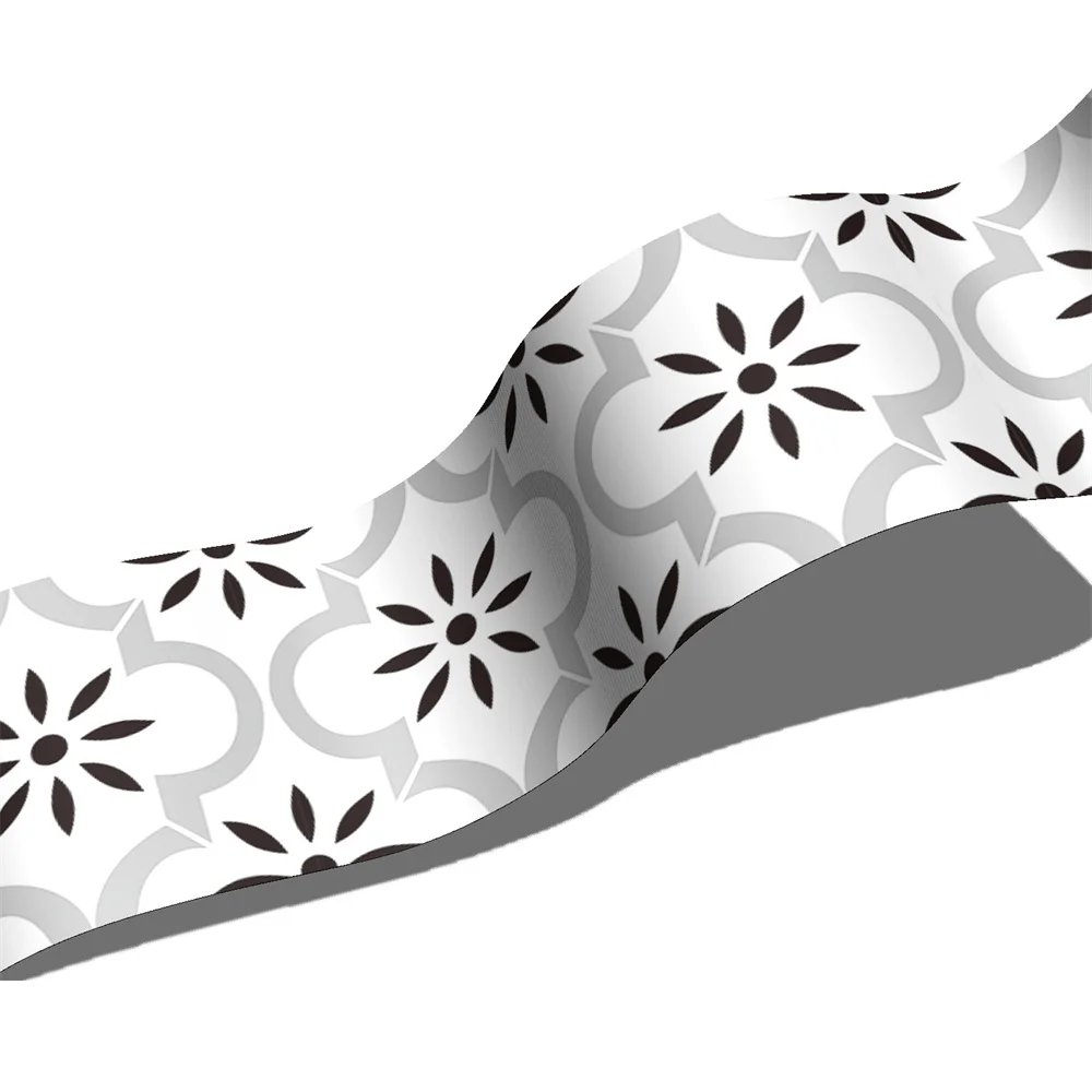 Bathroom Waist Line Wall Stickers Waterproof Peel & Stick Art Mural Backsplash Kitchen Office Skirting Line Decorative Wallpaper