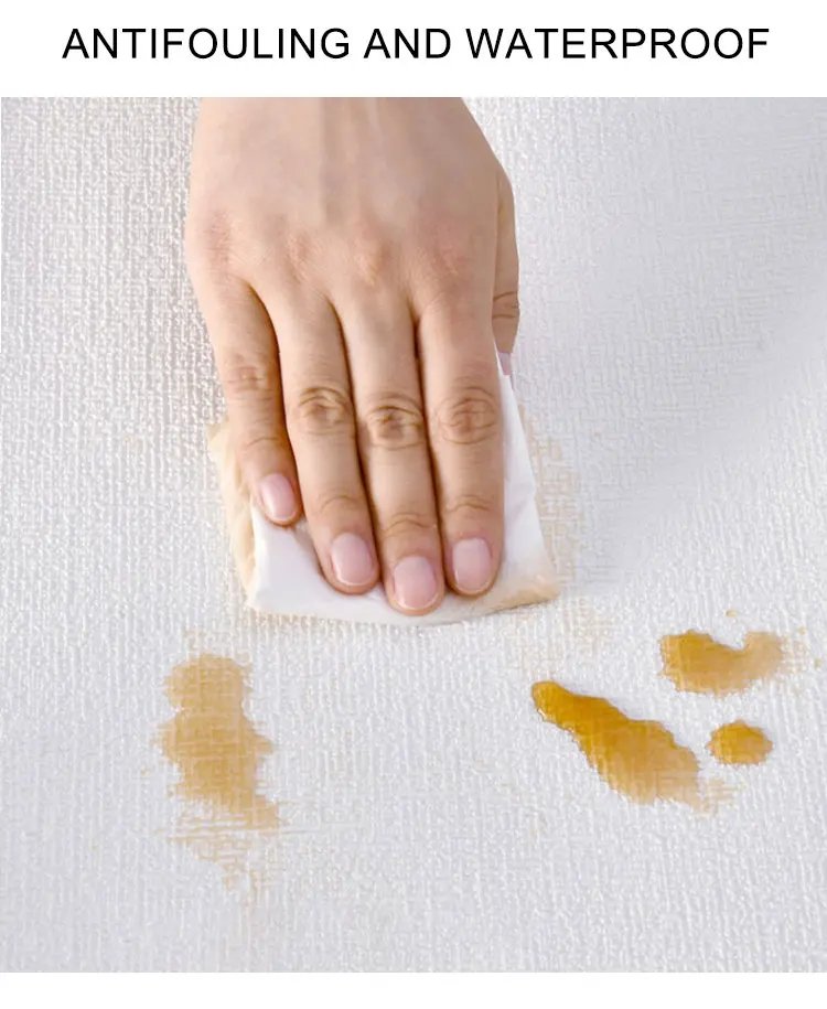 White Foam 3D Wall Sticker Thicken Waterproof Self-adhesive XPE Foam Wallpapers For Living Room Bedroom Home Decorative Stickers