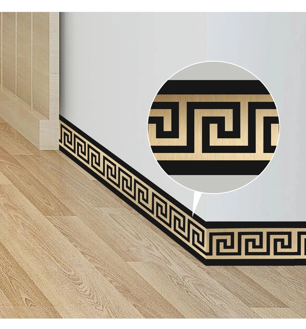 10*200cm Original Design Geometric Pattern Diy Self -Adhesive  Waterproof PVC Wall Border Stickers for Home Decors