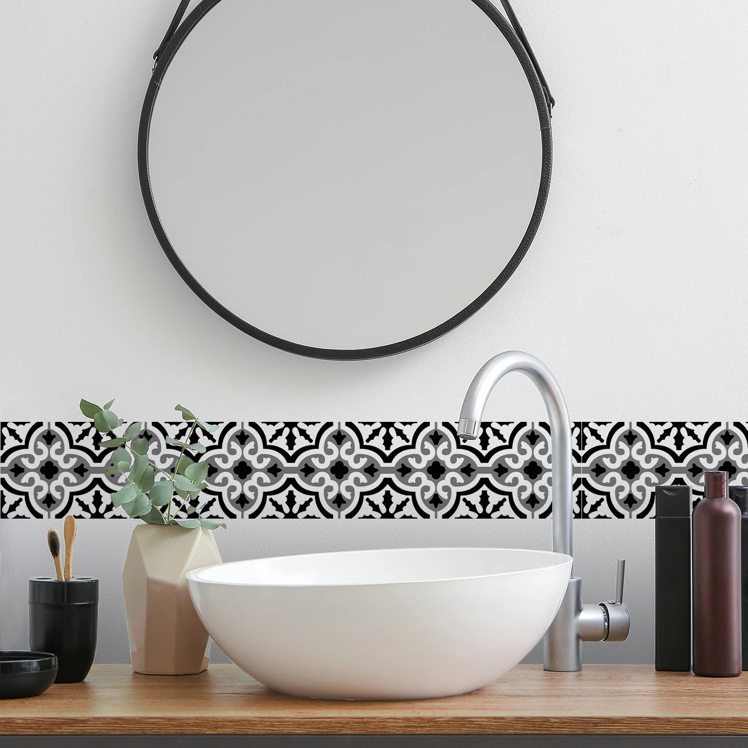 41 Styles Baseboard Stickers Waterproof Peel & Stick Waistline Wall Sticker Floor Border Sticker For Kitchen Bathroom 10x200cm