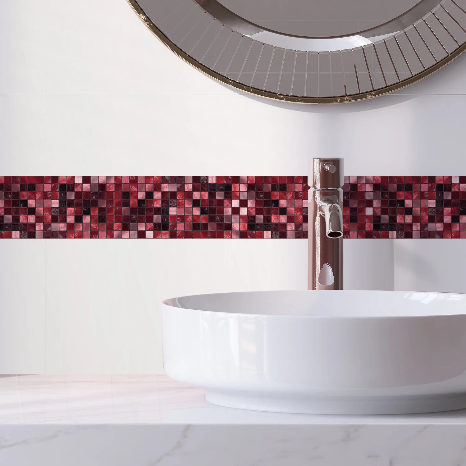 41 Styles Baseboard Stickers Waterproof Peel & Stick Waistline Wall Sticker Floor Border Sticker For Kitchen Bathroom 10x200cm