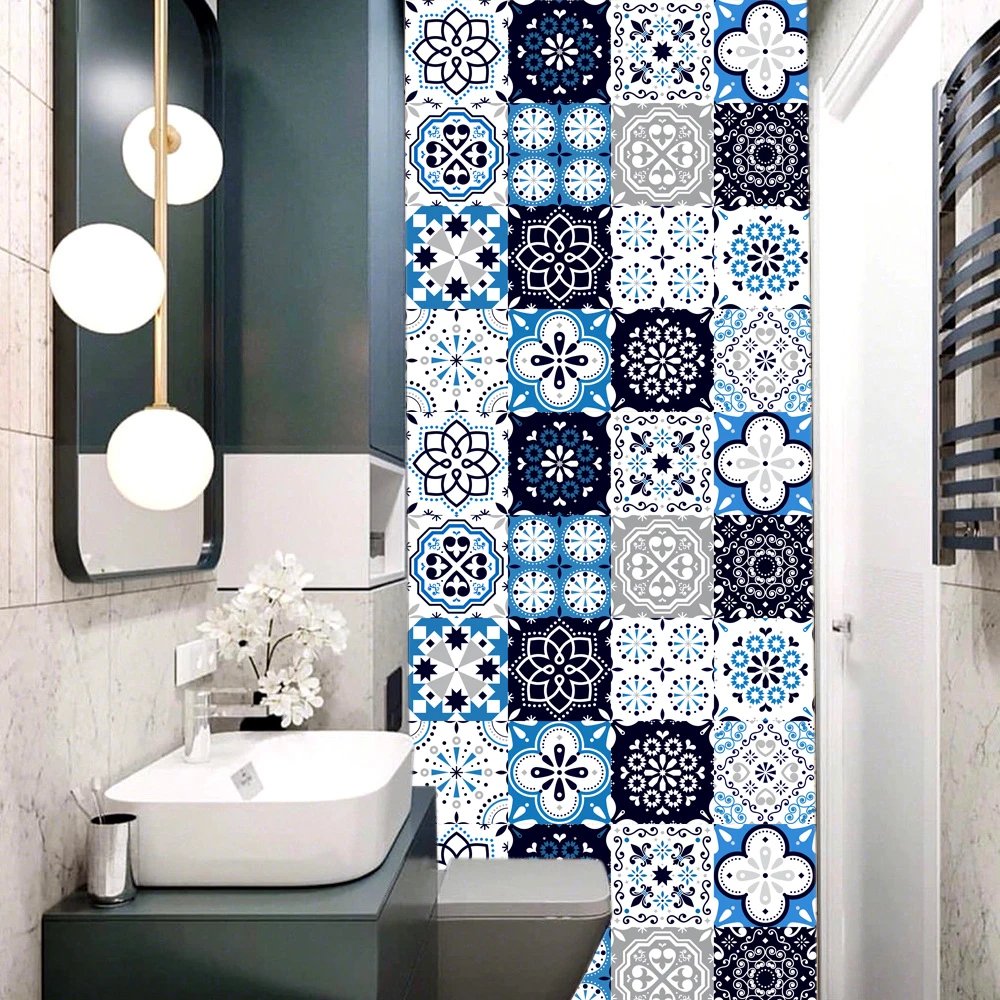 16pcs/Set Matte Waterpoof Tile Wall Sticker Home Decoration Peel & Stick Wallpaper Kitchen Bathroom Wardrobe Floor PVC Art Mural