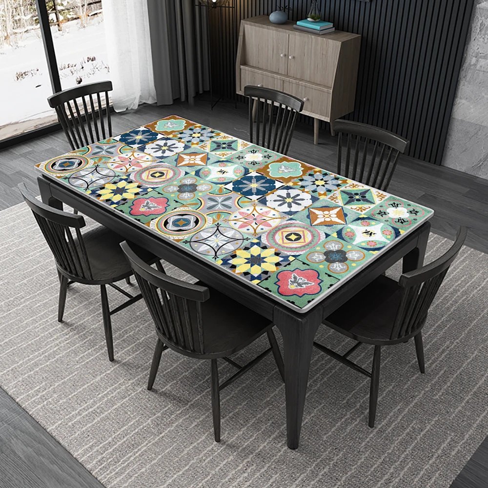 16pcs/Set Matte Waterpoof Tile Wall Sticker Home Decoration Peel & Stick Wallpaper Kitchen Bathroom Wardrobe Floor PVC Art Mural