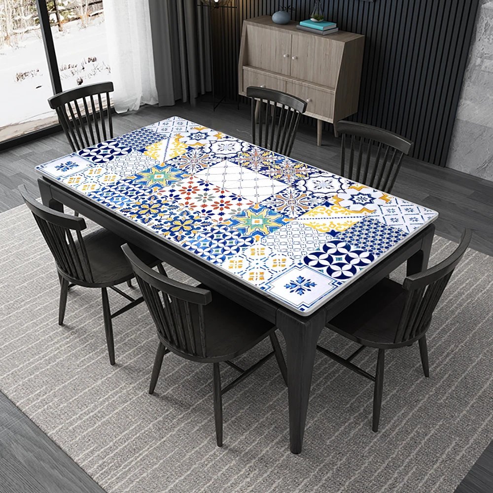 16pcs/Set Matte Waterpoof Tile Wall Sticker Home Decoration Peel & Stick Wallpaper Kitchen Bathroom Wardrobe Floor PVC Art Mural