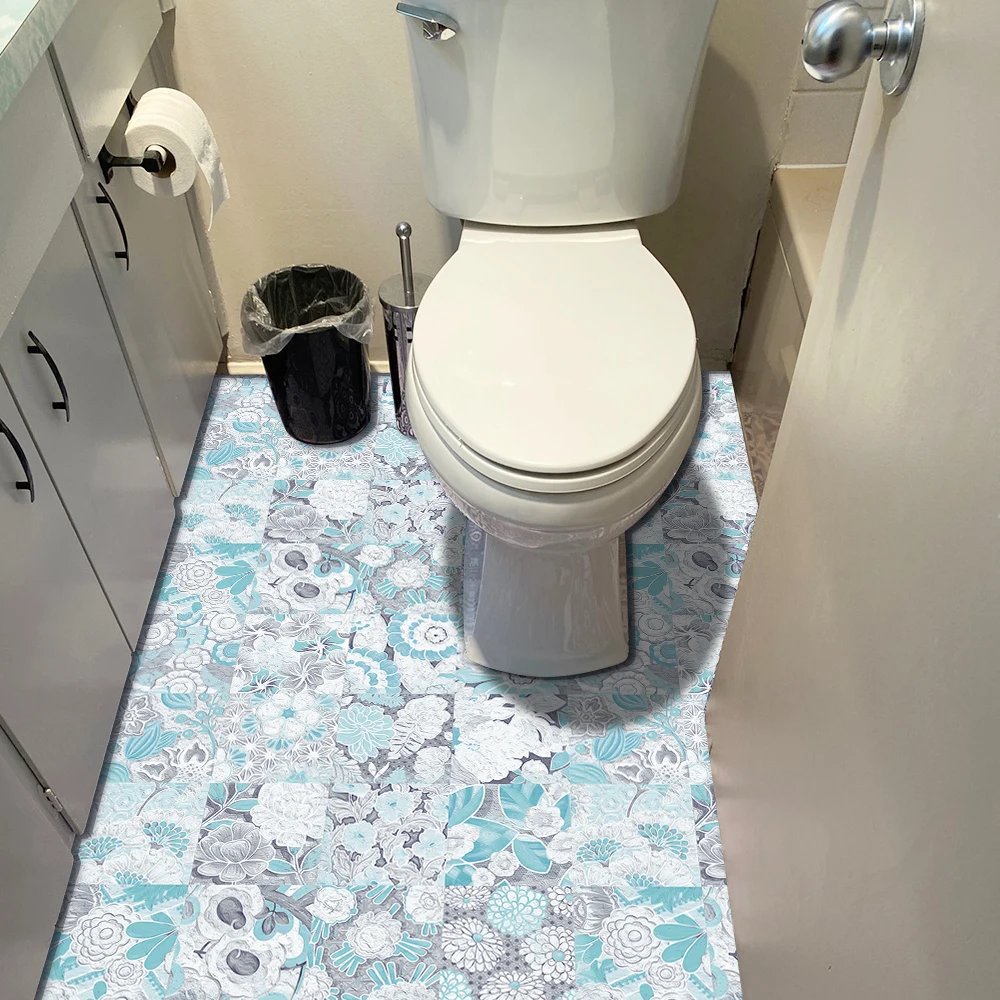 16pcs/Set Matte Waterpoof Tile Wall Sticker Home Decoration Peel & Stick Wallpaper Kitchen Bathroom Wardrobe Floor PVC Art Mural