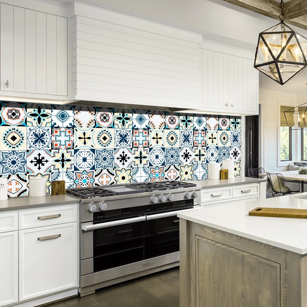 16pcs/Set Matte Waterpoof Tile Wall Sticker Home Decoration Peel & Stick Wallpaper Kitchen Bathroom Wardrobe Floor PVC Art Mural