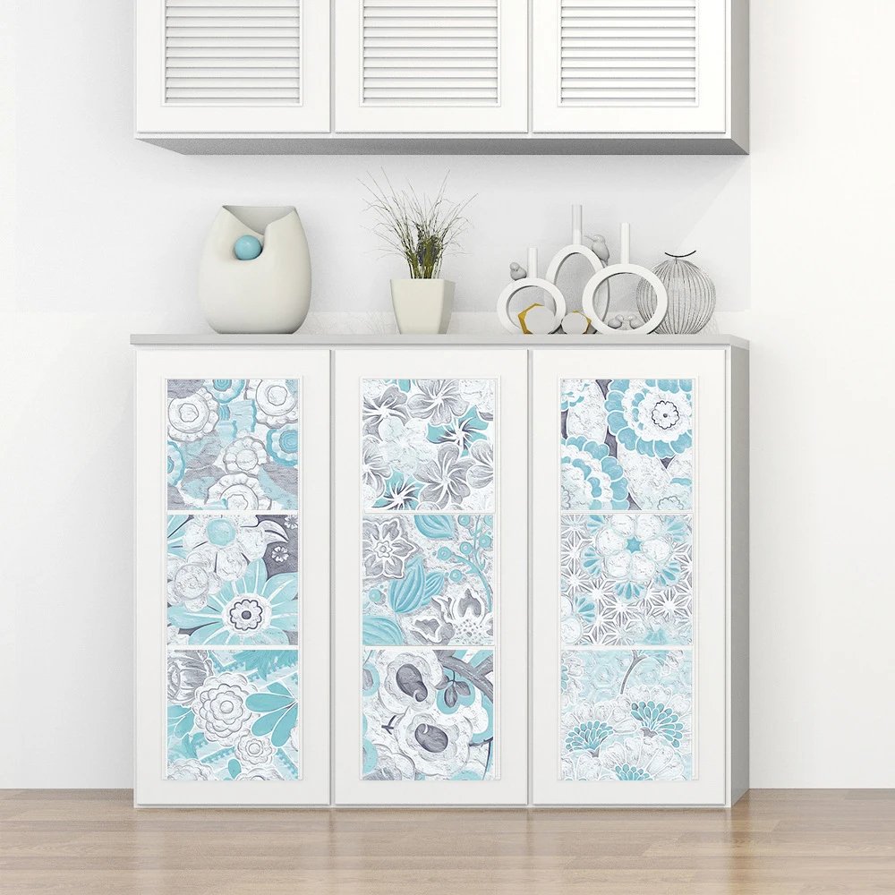 16pcs/Set Matte Waterpoof Tile Wall Sticker Home Decoration Peel & Stick Wallpaper Kitchen Bathroom Wardrobe Floor PVC Art Mural