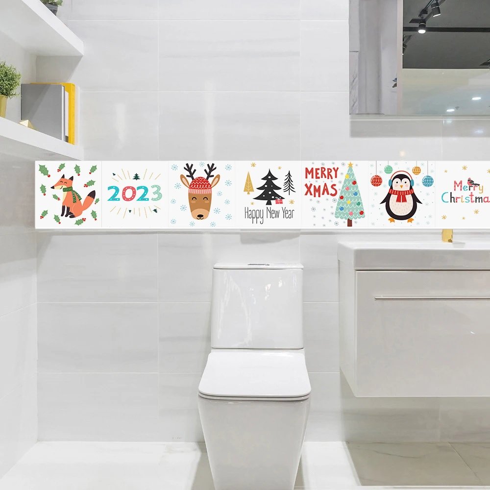 16pcs/Set Matte Waterpoof Tile Wall Sticker Home Decoration Peel & Stick Wallpaper Kitchen Bathroom Wardrobe Floor PVC Art Mural