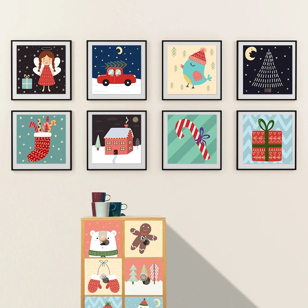 16pcs/Set Matte Waterpoof Tile Wall Sticker Home Decoration Peel & Stick Wallpaper Kitchen Bathroom Wardrobe Floor PVC Art Mural