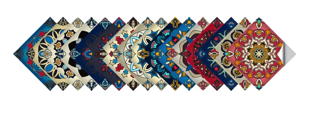 16pcs/Set Matte Waterpoof Tile Wall Sticker Home Decoration Peel & Stick Wallpaper Kitchen Bathroom Wardrobe Floor PVC Art Mural