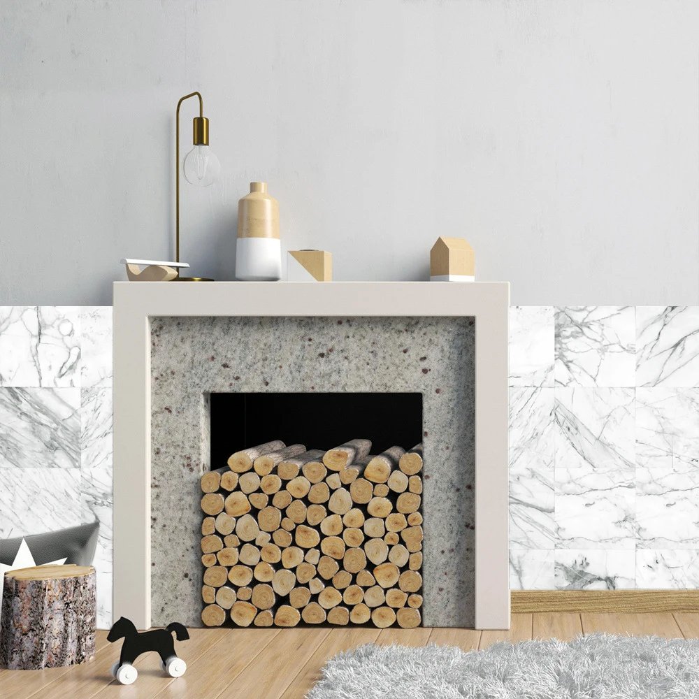 16pcs/Set Matte Waterpoof Tile Wall Sticker Home Decoration Peel & Stick Wallpaper Kitchen Bathroom Wardrobe Floor PVC Art Mural