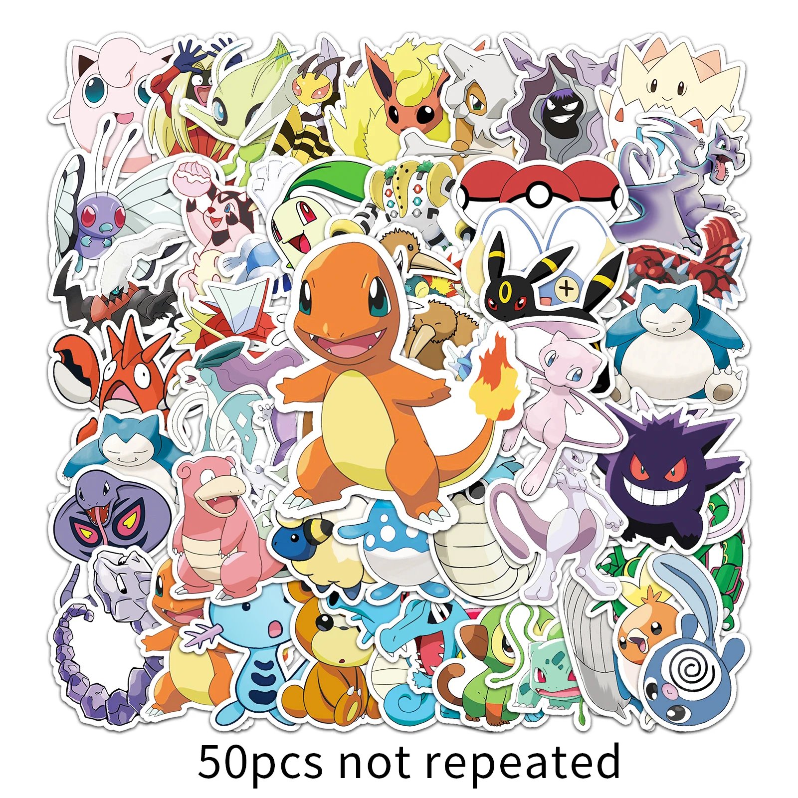 50 Piece MINISO Pokemon Waterproof Stickers DIY For Phones Laptop Car Sticker 50 Piece MINISO Pokemon Waterproof Stickers DIY For Phones Laptop Car Sticker
