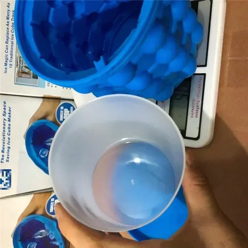 1pc-Silicone Ice Cube Maker Portable Bucket Wine Ice Cooler Beer Cabinet Space Saving Kitchen Tools Drinking Whiskey Freeze