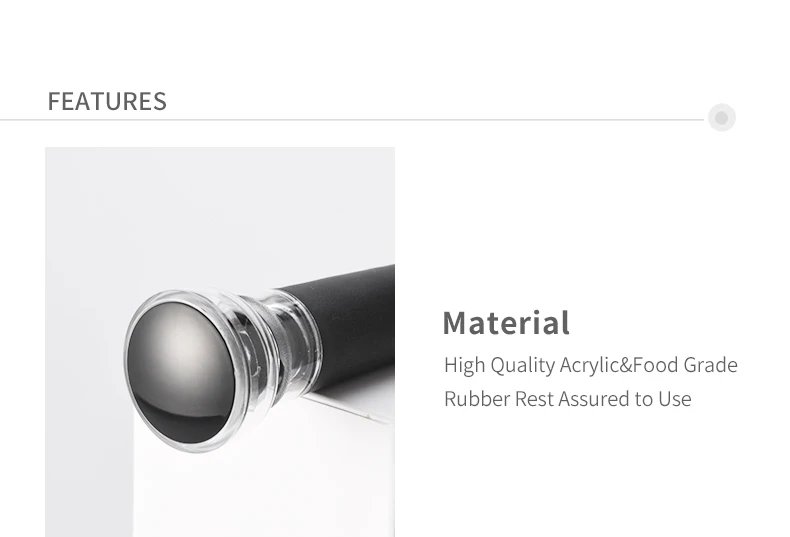 5PC Black Vacuum Pump Reusable Bottle Cap Stopper Sealer Airtight Wine Beer Soda Cork Closer Wine Cork Lid Bar Accessories