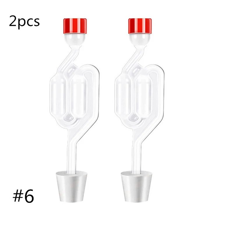 S-Shape Airlocks ,Homebrew Bubble Airlock Carboys Stopper Fermenter Seal Valve with Food Grade Grommets Wine Making Equipment