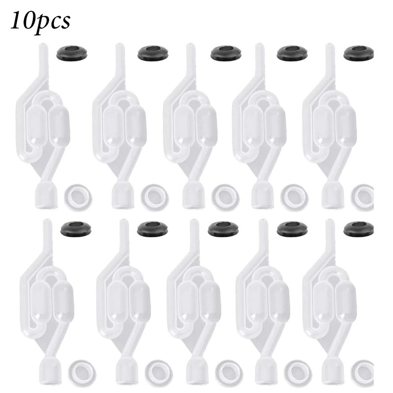 S-Shape Airlocks ,Homebrew Bubble Airlock Carboys Stopper Fermenter Seal Valve with Food Grade Grommets Wine Making Equipment