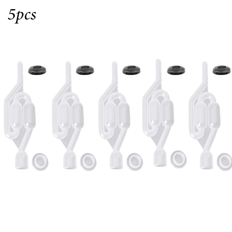 S-Shape Airlocks ,Homebrew Bubble Airlock Carboys Stopper Fermenter Seal Valve with Food Grade Grommets Wine Making Equipment