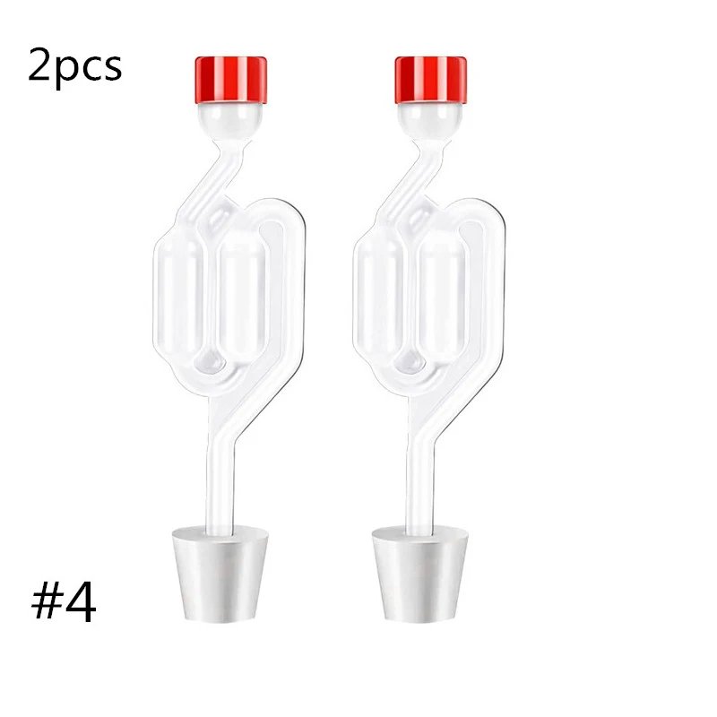 S-Shape Airlocks ,Homebrew Bubble Airlock Carboys Stopper Fermenter Seal Valve with Food Grade Grommets Wine Making Equipment