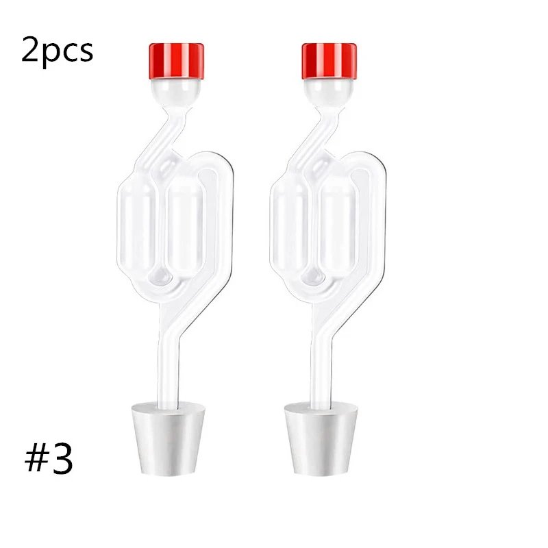 S-Shape Airlocks ,Homebrew Bubble Airlock Carboys Stopper Fermenter Seal Valve with Food Grade Grommets Wine Making Equipment